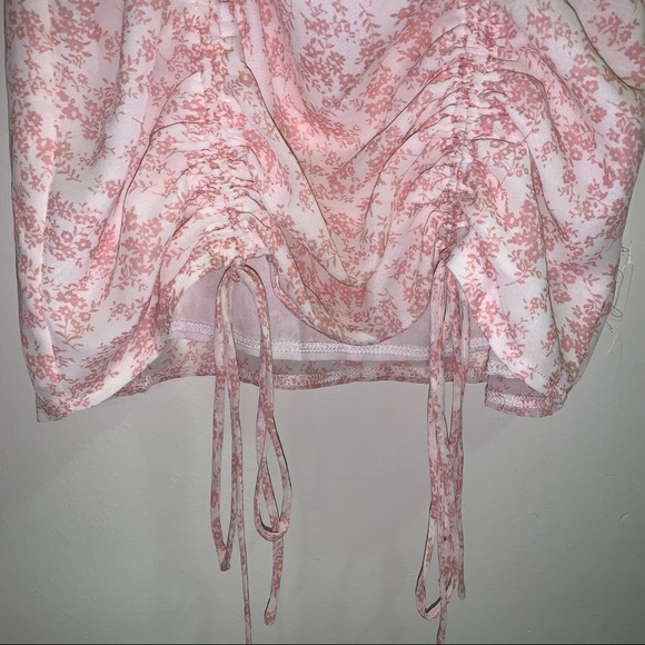 Pincess Polly Ivy Hollow Mini Dress White/Pink - US 2 / Pink - Picture 3 of 9